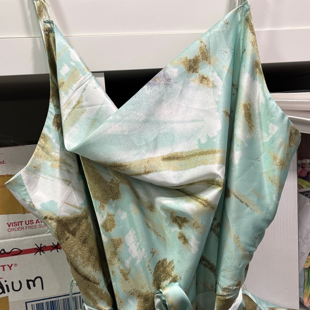 Silk Wrap Mini Dress - Picture 6 of 15
